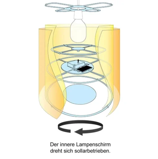 Draai-hanglamp Lief for Girls in roze