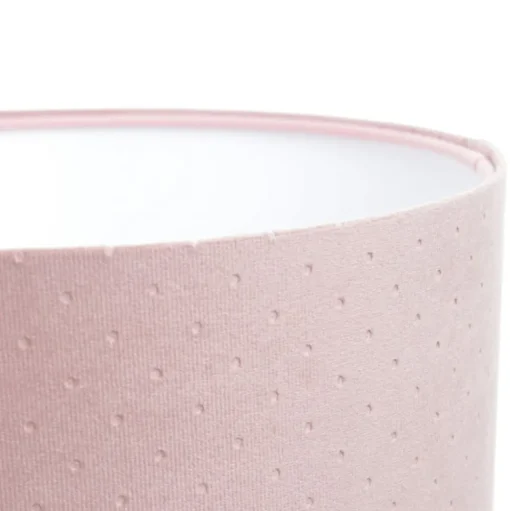 Driepoot tafellamp Rosabelle, roze / naturel