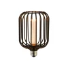 Drum LED lamp, zwart, E27, 3,5 W, 1.800 K, dimbaar