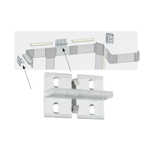 Duo Profil wandbevestiging voor led-strip systeem