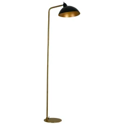 Dyberg Larsen Futura vloerlamp messing/zwart