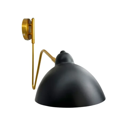 Dyberg Larsen Futura wandlamp, zwart, metaal