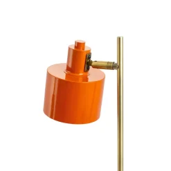 Dyberg Larsen Ocean tafellamp, oranje, hoogte 43 cm, metaal
