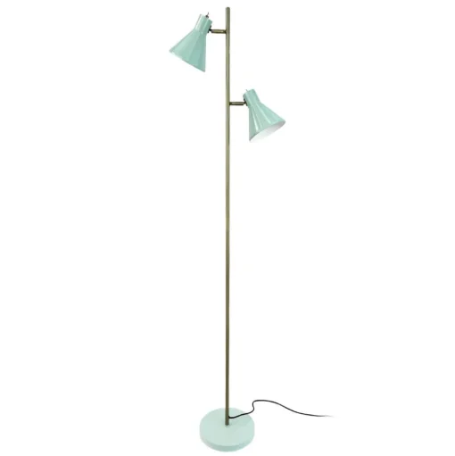 Dyberg Larsen Sleep vloerlamp, mintgroen, hoogte 165 cm, staal