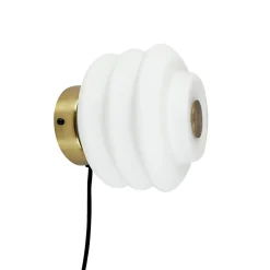 Dyberg Larsen, Wandlamp Diva, messingkleurig, Ø 16 cm
