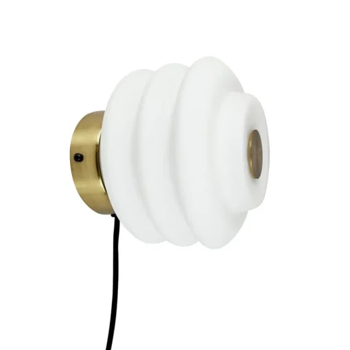 Dyberg Larsen, Wandlamp Diva, messingkleurig, Ø 16 cm