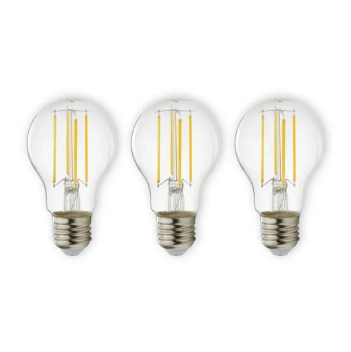 E27 filament 7W 806lm 2.700K helder 3 per set