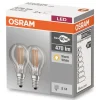 E14 4W 827 Led-druppellamp 2-delige set