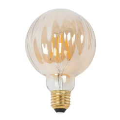 E27 3,8W LED G95 2700K 340lm Rillen amber per 2