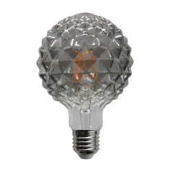 E27 3,8W LED lamp G95 918 structuur smoke 2/set