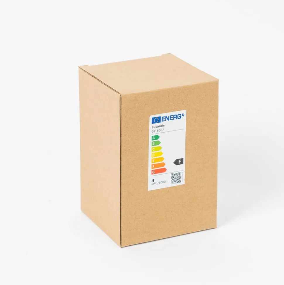 E27 3,8W LED lamp G95, 2700K, 340lm, amberkleurige groeven