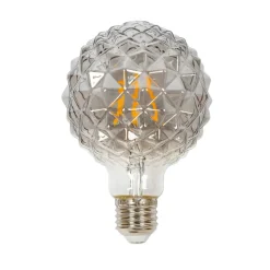 E27 3,8W LED lamp G95, 1800K, structuur, rook