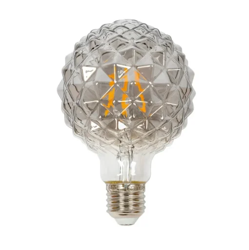 E27 3,8W LED lamp G95, 1800K, structuur, rook
