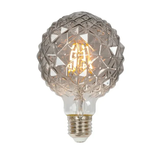 E27 3,8W LED lamp G95, 1800K, structuur, rook