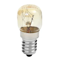 E14 15W ovenlamp, warm wit, transparant