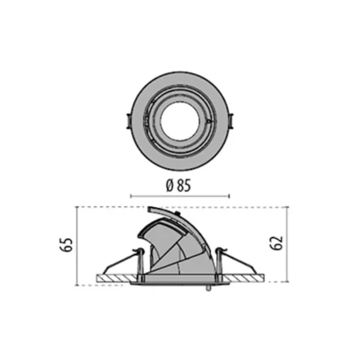 EB431 LED inbouwlamp Flood reflectorlamp wit uw