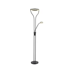 Ebro LED uplighter met LED leeslamp, dimbaar