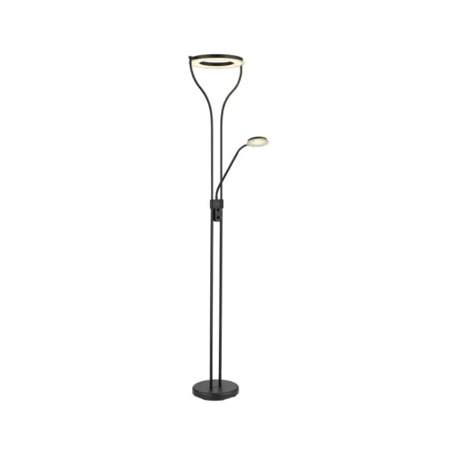 Ebro LED uplighter met LED leeslamp, dimbaar