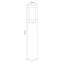EDELSTAHL tuinpadverlichting 1256 zeewaterbestendig 75cm