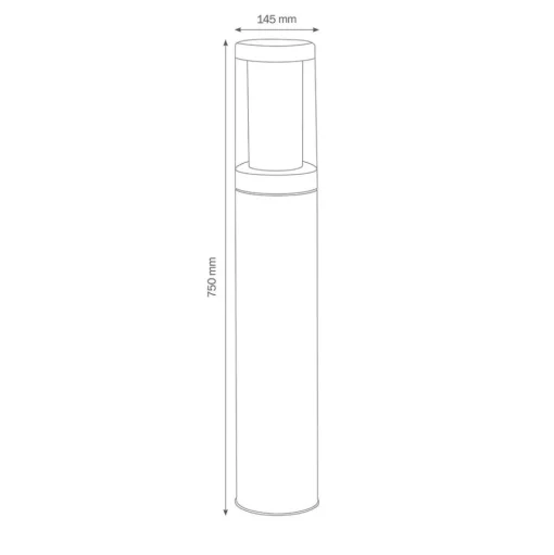 EDELSTAHL tuinpadverlichting 1256 zeewaterbestendig 75cm
