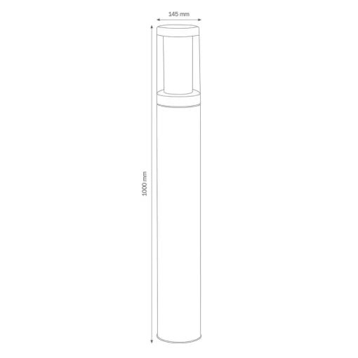 EDELSTAHL tuinpadverlichting 1257 zeewaterbestendig 100cm