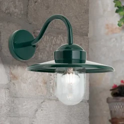 Edward buitenwandlamp in vintage stijl donkergroen