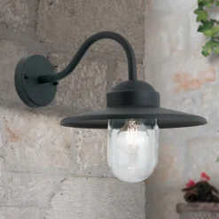 Edward buitenwandlamp in vintage stijl antraciet