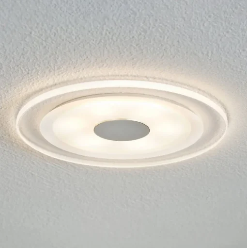 Eenvoudige led-inbouwspot Whirl, 3-delige set