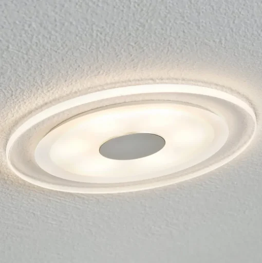 Eenvoudige led-inbouwspot Whirl, 3-delige set