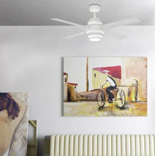 Efficiënte plafondventilator Disc met LED