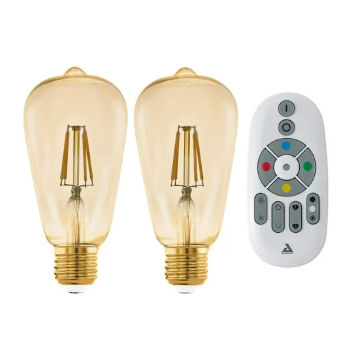 EGLO connect E27 ST64 lamp 5,5W 500lm 2200K 2st