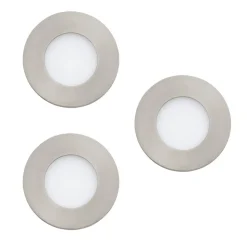 EGLO connect Fueva-C inbouwspot 3 x 3W RGBW nikkel