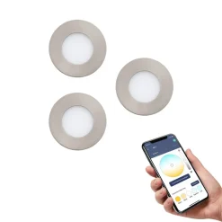 EGLO connect Fueva-C LED inbouwspot 8,6cm, set van 3