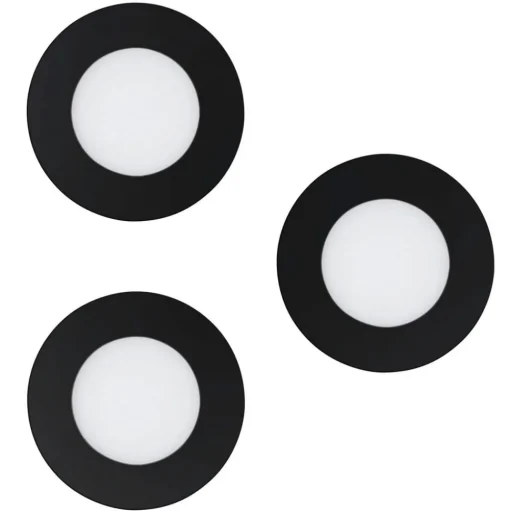 EGLO connect Fueva-Z inbouwlamp 3 per set zwart