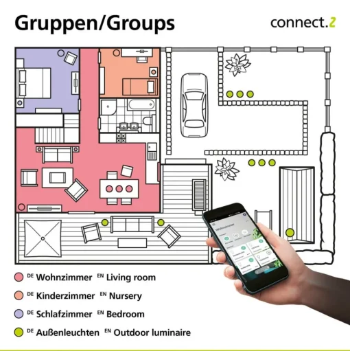 EGLO connect-z E27 A60 6W 806lm 4000K met sensor