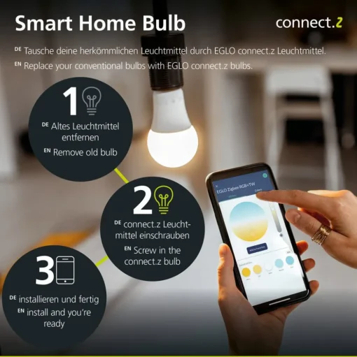EGLO connect-z E27 A60 6W 806lm 4000K met sensor