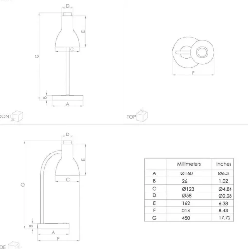 EGLO Veradal-QI LED tafellamp met touchdimmer