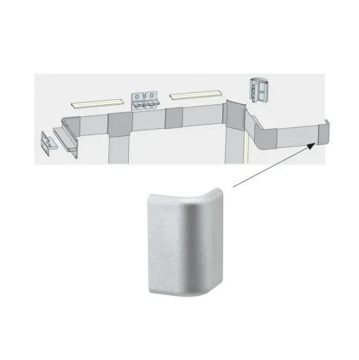 Eindkap voor Duo Profil led-strip systeem