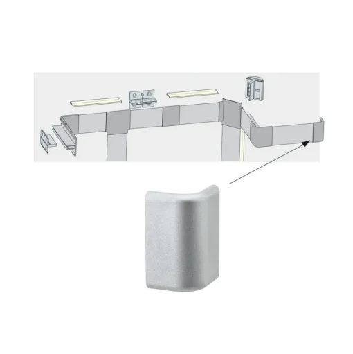 Eindkap voor Duo Profil led-strip systeem