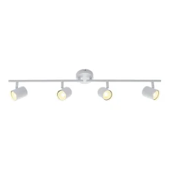ELC Tomoki plafondlamp, wit, 4-lamps