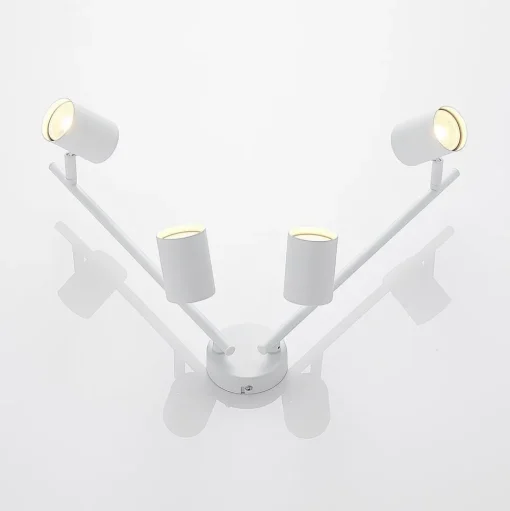 ELC Tomoki plafondlamp, wit, 4-lamps