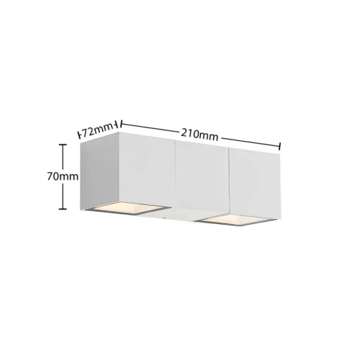 ELC Vanda LED buiten wandlamp, wit