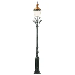Elegante lantaarnpaal DÜSSELDORF, zwart