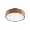 Envostar Caspian plafondlamp, Ø 37 cm, IP54, eiken