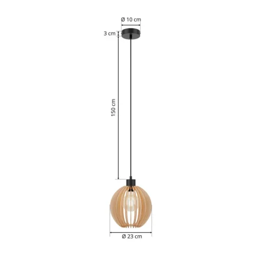 Envostar Clay hanglamp berkenmultiplex Ø 23 cm