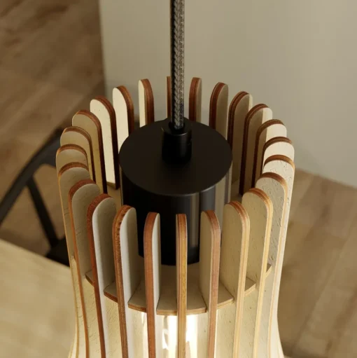 Envostar Furn hanglamp, berkenmultiplex, 3-lamps