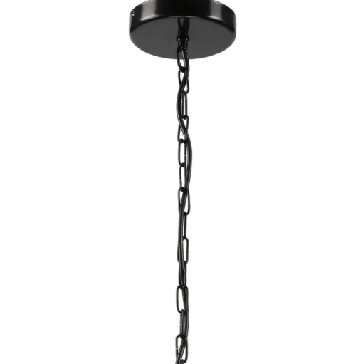 Envostar Glenn kroonluchter hout/zwart 4-lamps