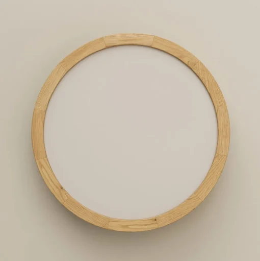 Envostar Kerio plafondlamp, Ø 27 cm, eikenhout naturel