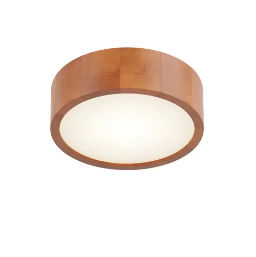 Envostar Kerio plafondlamp Ø 27 cm rustiek grenen