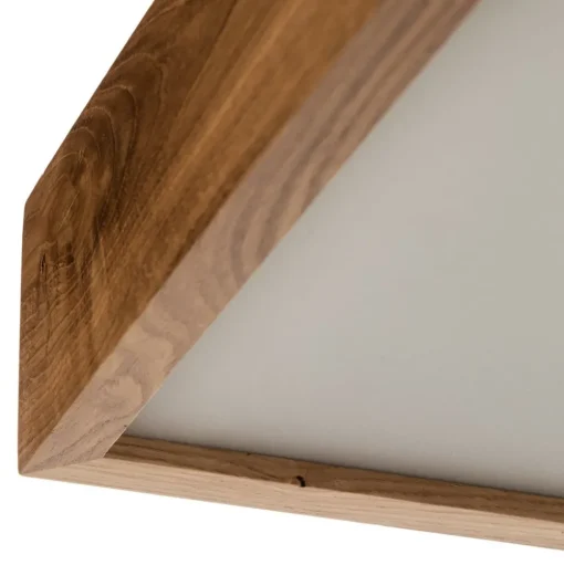 Envostar Kerio plafondlamp 27,5x27,5cm eiken licht